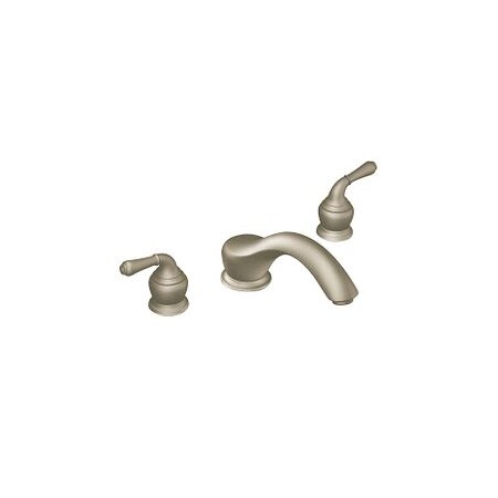 Moen Brushed Nickel Two-Handle Roman Tub Faucet T951BN